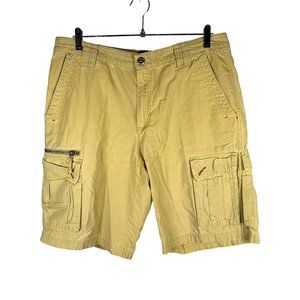 Columbia Mens 34 Khaki Cotton Hiking Fishing Outdoor Cargo Shorts Beige Outdoors